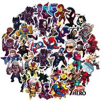AMAZINGSTICKERS Superheros Laptop Stickers(50 Pcs), Cool Cartoon Comics for Water Bottle Kids Teens