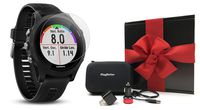 Garmin Forerunner 935 (Black) Gift Box Bundle | Includes HD Screen Protectors Film (x4), PlayBetter USB Car/Wall Adapters, Protective Case | GPS Multi-Sport Running Watch, Wrist HR | Black Gift Box