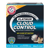 Arm & Hammer Cloud Control Platinum Clumping Cat Litter 37lb, Gray