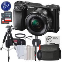 Sony a6000 Mirrorless Camera w/16-50mm Lens & 64GB Deluxe Photo Bundle