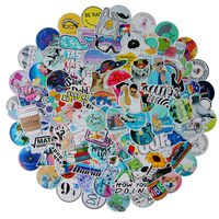 100 PCS Network Popular Stickers for Laptop Water Bottle Luggage Snowboard Bicycle Skateboard Decal for Kids Teens Adult Waterproof Aesthetic Stickers (Network Popular)