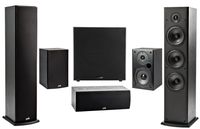 Polk 5.1 Channel 4K 3D A/V Surround Sound Multimedia Home Theater Speaker System