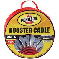 Pennzoil Jumper Cables Heavy Duty - Booster Cable 4 Gauge x 25 ft Car Accessories Kit Best for Jumping Cars Truck Van SUV - Extra Long 25 Foot Jump Start Road-Side Auto Battery Starter with Travel Bag