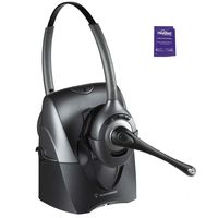 Plantronics CS361n Wireless Headset Bundle with Headset Advisor Wipe (Renewed)
