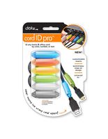 Dotz Cord ID Pro Cord and Cable Identification System, 12 Count, Assorted Colors (DCI171M-C)