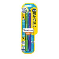 Paper Mate InkJoy 2 in 1 Stylus Ballpoint Pens, Medium Point, Assorted, 2 Pack