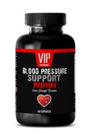 Blood Pressure Support Formula - Blood Pressure Support - Premium Extra Strength Formula - Garlic Tablets - 1 Bottle (60 Capsules)