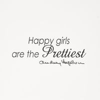 3dRose Happy girls are the PRETTIEST, quote - Greeting Cards, 6 x 6 inches, set of 12 (gc_163999_2)