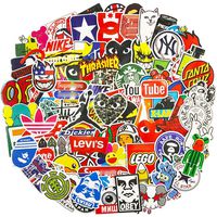 Cool Stickers for Skateboard, Vinyl Water Bottle Laptop Computer Phone Notebook Luggage Guitar Skateboard Decal 100Pcs Pack (Brand)