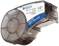 Brady M21-500-595-YL BMP21 Tape B- 595 Indoor/Outdoor Vinyl Film Size: 1/2" x 21' BLK/YEL