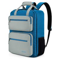 Gonex 35L Travel Backpack, 14 Inch Carry on Casual Laptop Daypacks for Men Women for Work Office College Business Schoolbag Bookbag Blue+Gray