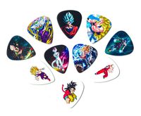 Dragon Ball Z Guitar Picks(10 medium picks in a packet) [Perfect gift for DBZ lovers] [0.71mm]