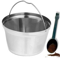 Reusable 8-12 Cup Basket Coffee Filter fit for Mr. Coffee Black & Decker Coffee Makers