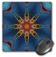 3dRose LLC 8 x 8 x 0.25 Inches Mouse Pad, Polar Star Mandala (mp_42318_1)