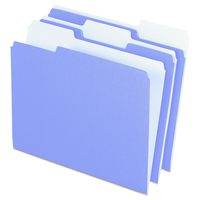 Pendaflex Two-Tone Color File Folders, Letter Size, 1/3 Cut, Lavender, 100 Per box (152 1/3 LAV)