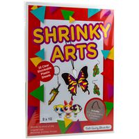 Dabit Shrinky Art Paper 20-Pack, Shrinky A Dinks Sheets For Boys And Girls, Clear Shrink Film Sheets, Kids Activities For All Ages, Bonus Traceable Pictures And Keychains