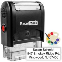 Custom Self-Inking Stamp - Up to 3 Lines - 11 Color Choices and 17 Font Choices