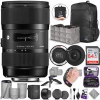 Sigma 18-35mm F1.8 Art DC HSM Lens for Canon DSLR Cameras + Sigma USB Dock with Altura Photo Advanced Accessory and Travel Bundle