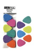 BoloPick Felt Ukulele Picks Economy 12 Pack, Multi Fiesta