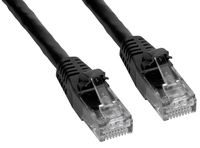 Amphenol MP-6ARJ45SNNK-014 Cat6A FTP Patch Cable, Shielded, RJ45, 650 MHz, 14', Black