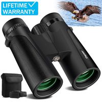 Cayzor 12x42 Binoculars for Adults - HD Professional Binoculars for Bird-Watching Traveling Stargazing Camping Concerts Sports - BAK4 Prism FMC Lens Strap Carrying Bag