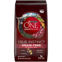Purina ONE Grain Free Natural Dry Dog Food, SmartBlend True Instinct With Real Beef - 3 lb. Bag