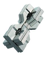 Bepuzzled Hourglass Hanayama Cast Metal Brain Teaser Puzzle (Level 6) Puzzles for Kids and Adults Ages 12 and Up