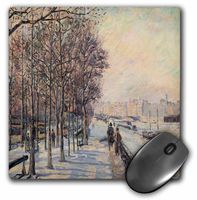 3dRose Impression of Snow, Paris France, 1873 by Armand Guillaumin - Mouse Pad, 8 by 8" (mp_180252_1)