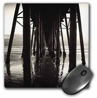 3dRose LLC 8 x 8 x 0.25 Inches Mouse Pad, San Clemente Pier Ocean Pacific (mp_56005_1)