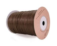 Ispie Rayon Raffia Ribbon Crochet Yarn 1/4" 100-Yard Chocolate