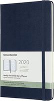 Moleskine Classic 12 Month 2020 Weekly Planner, Hard Cover, Large (5" x 8.25") Sapphire Blue