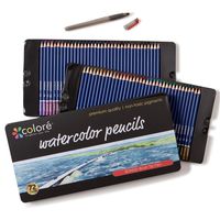 Colore Watercolor Pencils - Water Soluble Colored Pencils For Art Students & Professionals - Assorted Colors for Sketch Coloring Pages For Kids & Adults - Vibrant Colors For Drawing Books - Set of 72