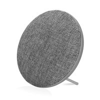 Portable Wireless Bluetooth Speaker with High Sound Quality,Bookshelf Desktop Fabric Speakers, Loud Volume,Rich Bass,Microphone,Hands-Free Calling,AUX Input,Suitable for Indoor&Outdoor(Grey)