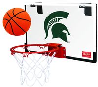 NCAA Michigan State Spartans 00673038111NCAA Game On Polycarbonate Hoop Set (All Team Options), Green, Youth