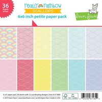 Lawn Fawn Petite Paper Pack - Really Rainbow Scallops LF1860