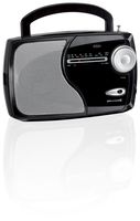 Weather X WR282B Portable NOAA Weather Band and AM/FM Radio - Black