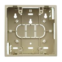 Leviton 42777-2IB Surface Mount Backbox, Dual Gang, Ivory, 1.45"