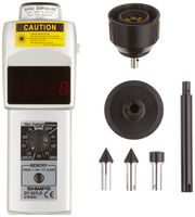 Shimpo DT-207LR Handheld Tachometer with 6" Wheel, LED Display, 6 - 99999rpm Range