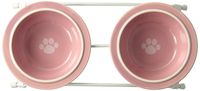 PetRageous Designs Toftee's Paws Feeder, Pink