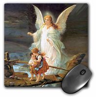 3dRose LLC 8 x 8 x 0.25 Inches Mouse Pad, Guardian Angel (mp_4668_1)
