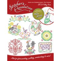 Stitcher's Revolution Folksy Farm Iron-On Transfer Pattern for Embroidery