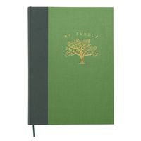 C.R. Gibson Green, Black and Gold 'My Family' Photobook 192 pgs, 8.25'' W x 11.5'' H
