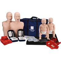 Prestan Take2 CPR Manikin & UltraTrainer Kit with Feedback (2-Adult, 2-Infant, 2-UltraTrainers) and MCR Medical Accessories