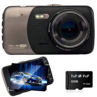 Dash Cam Car Recorder Camera Car DVR HD Night Vision with G-Sensor Loop Recording Motion Detection Dashboard Camera Vehicle Car Camera with 32GB TF Card for Most Cars Trucks (b50)