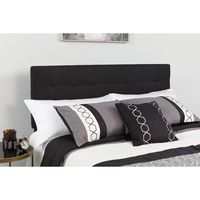Flash Furniture Bedford Tufted Upholstered King Size Headboard in Black Fabric