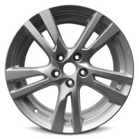 Road Ready Car Wheel For 2013-2017 Nissan Altima 18 Inch 5 Lug Silver Aluminum Rim Fits R18 Tire - Exact OEM Replacement - Full-Size Spare