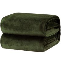 Bedsure Fleece Blanket Throw Size Olive Green Lightweight Super Soft Cozy Luxury Bed Blanket Microfiber
