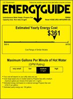Rinnai V53EP 5.3 GPM 120,000 BTU 120 Volt Residential Liquid Propane Gas Tankles, N/A