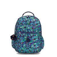 Kipling Seoul Go Large Printed Laptop 15" Backpack Neon Frills