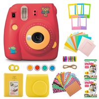 Fujifilm INSTAX Mini 9 Instant Camera (Toy Story) with Twin Instant Film Packs (40 Shots) and 7-1 Accessory Gift Bundle (4 Items)